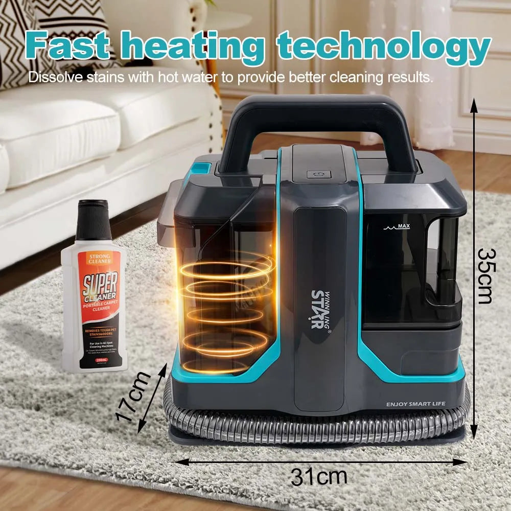 450W Spot Cleaner 15KPa Handheld Carpet Cleaner | Spray & Suction - Chamberland Homes