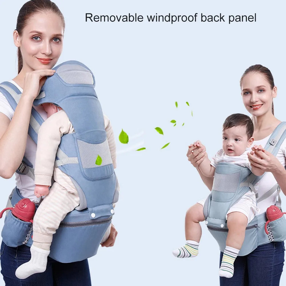 Baby Carrier Waist Stool with Storage Bag | Ergonomic Hipseat Sling