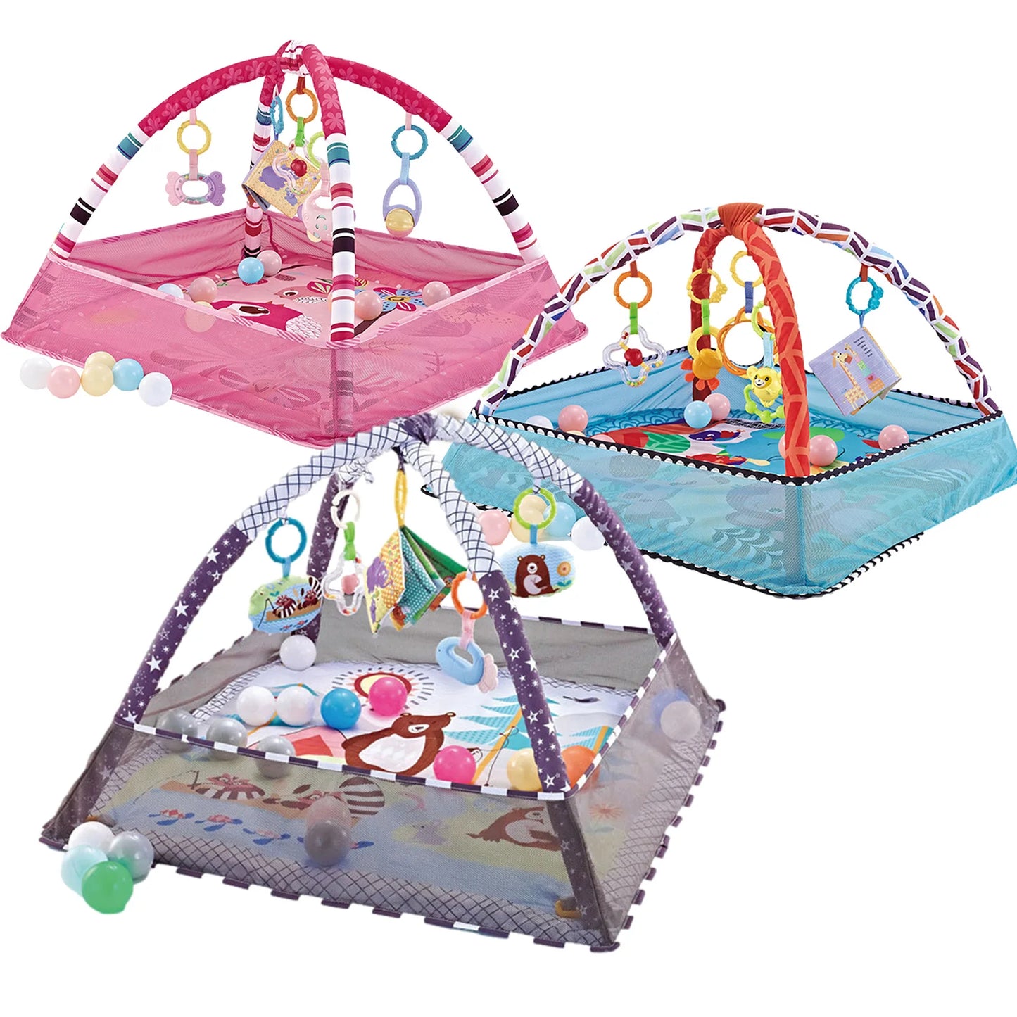 Baby Fitness Frame Crawling Game Blanket & Educational Mat - Chamberland Homes