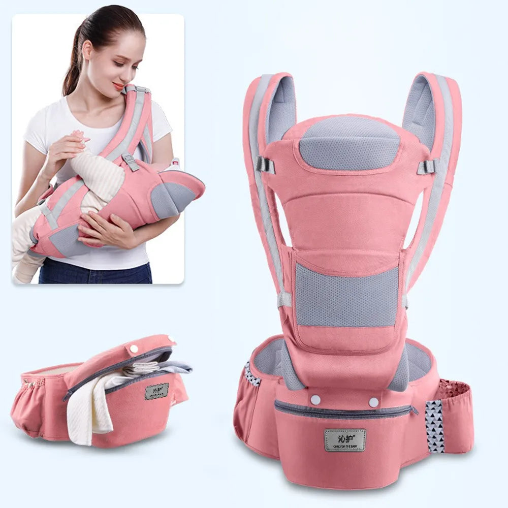 Baby Carrier Waist Stool with Storage Bag | Ergonomic Hipseat Sling
