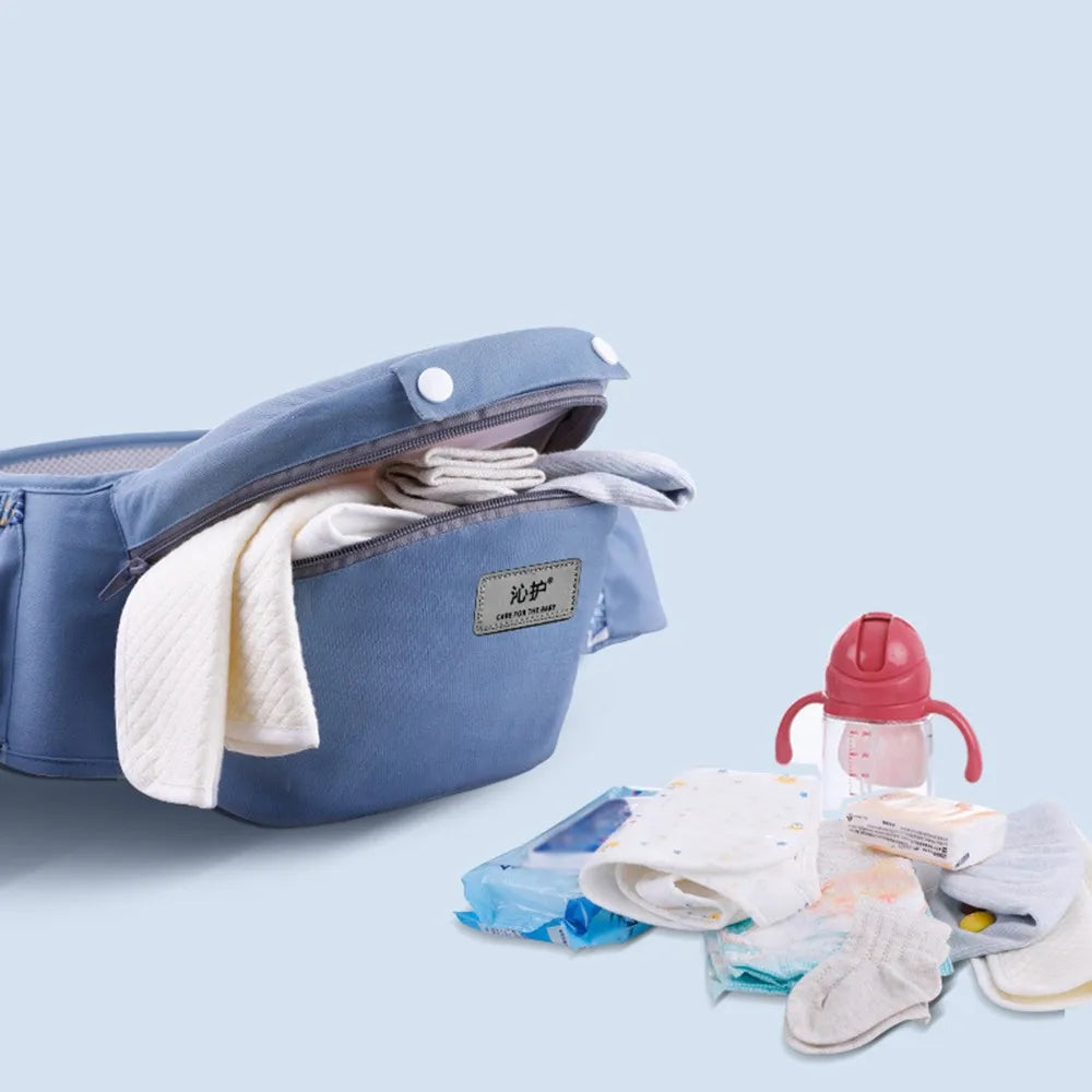 Baby Carrier Waist Stool with Storage Bag | Ergonomic Hipseat Sling