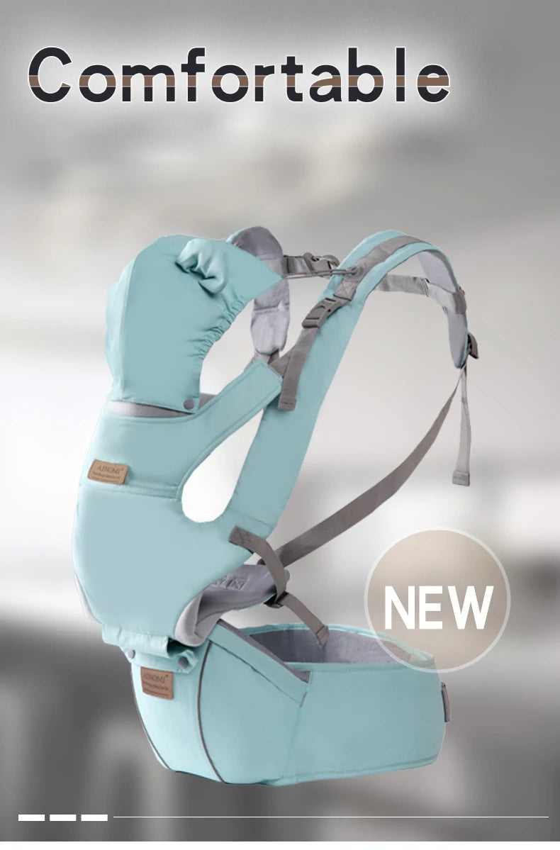 Ergonomic Baby Carrier | Front-Facing Hipseat Wrap Sling for Parents - Chamberland Homes