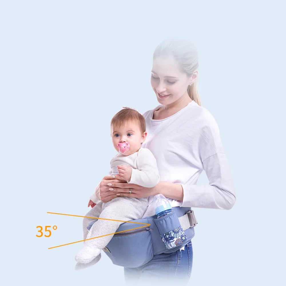Baby Carrier Waist Stool with Storage Bag | Ergonomic Hipseat Sling