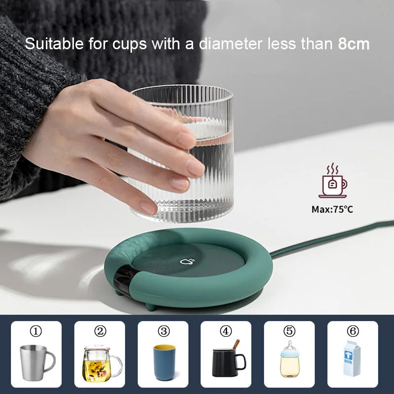 Electric Coffee Mug Warmer | Beverage Heating Pad for Office - Chamberland Homes