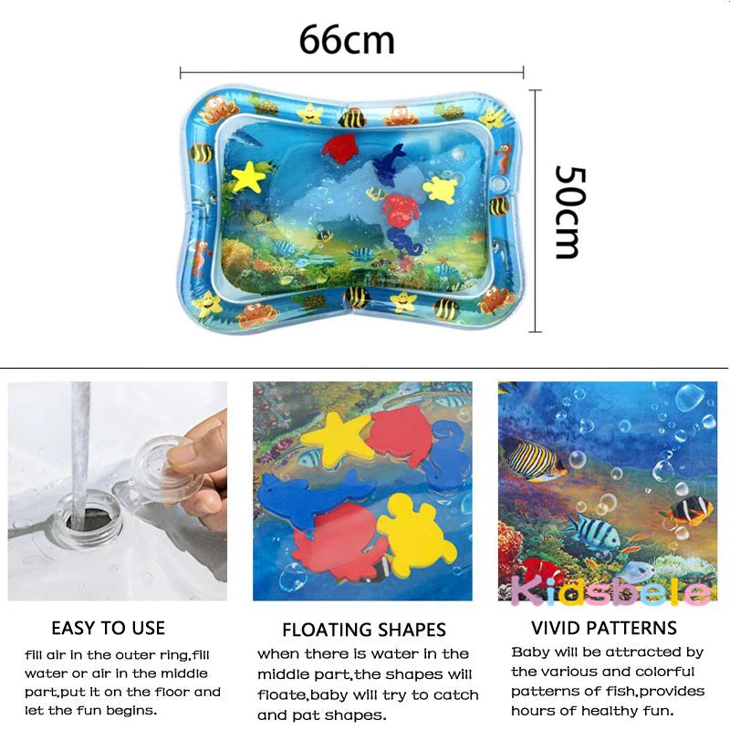 Kidsbele Inflatable Baby Water Play Mat | Tummy Time Toy - Chamberland Homes