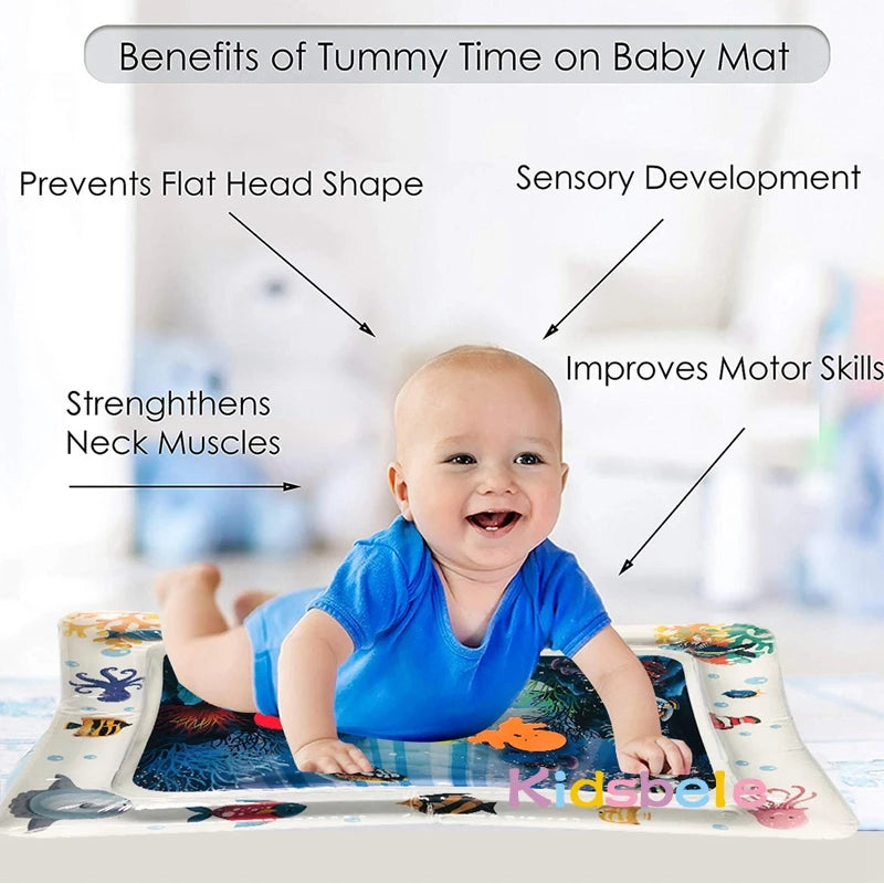 Kidsbele Inflatable Baby Water Play Mat | Tummy Time Toy - Chamberland Homes