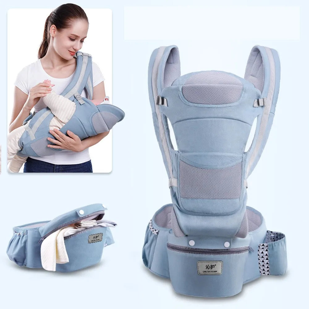 Baby Carrier Waist Stool with Storage Bag | Ergonomic Hipseat Sling