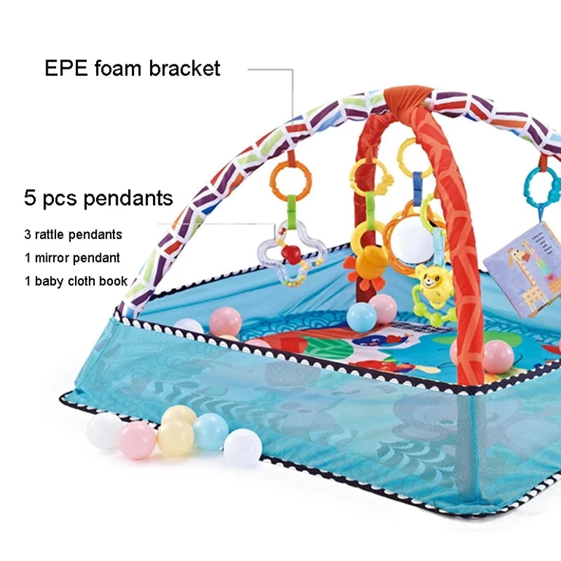 Baby Fitness Frame Crawling Game Blanket & Educational Mat - Chamberland Homes