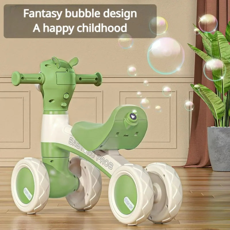 Baby Balance Bike with Bubbles, Music & Lights - Chamberland Homes