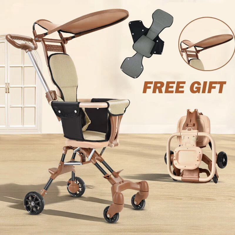 Baby Stroller for Toddler | Lightweight, One-Click Folding, Swivel Wheels - Chamberland Homes