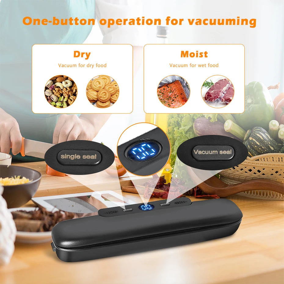 Electric Vacuum Food Sealer Machine | Wet & Dry Packing - Chamberland Homes