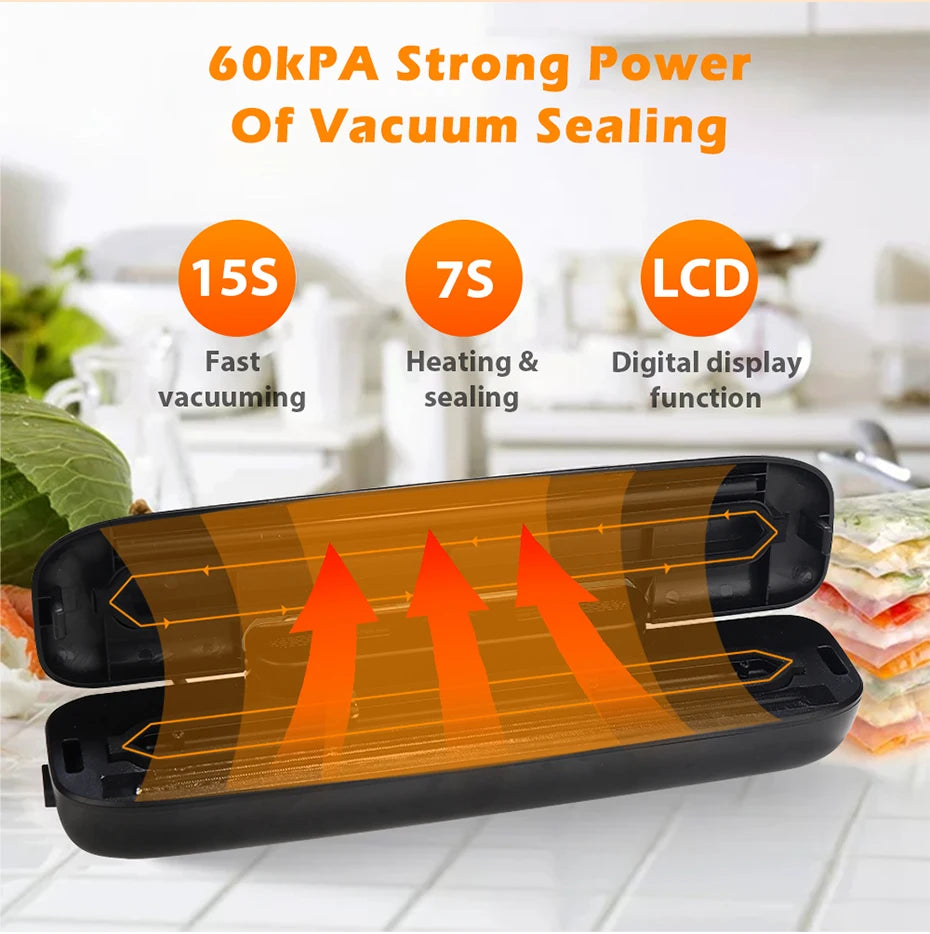 Electric Vacuum Food Sealer Machine | Wet & Dry Packing - Chamberland Homes