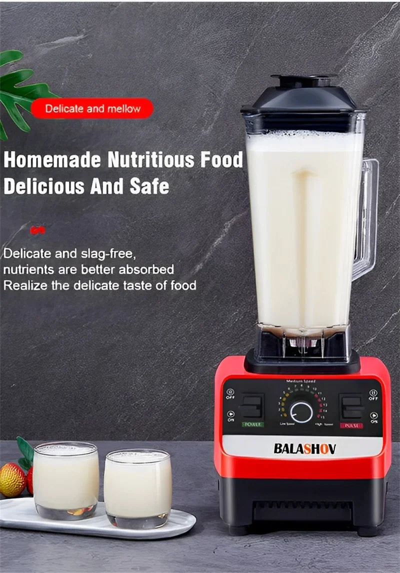 2000W Heavy Duty Commercial Blender | High Power Juice Maker - Chamberland Homes