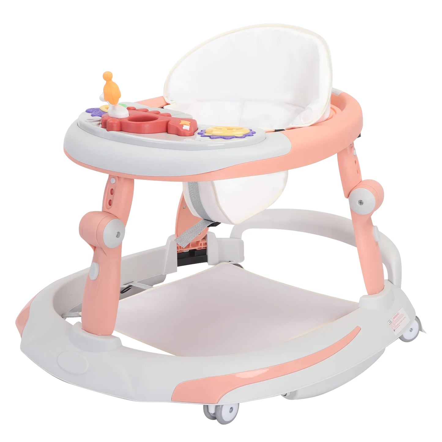 UBRAVOO Foldable Baby Walker | Adjustable Height & Music Toy