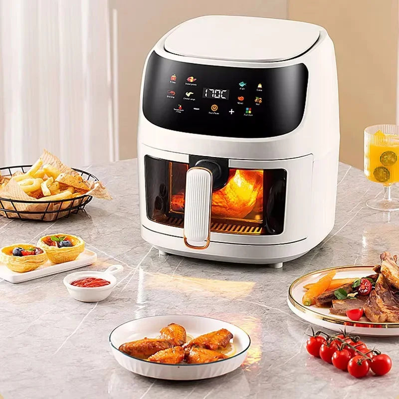 1400W 8L Air Fryer | Oil-Free Smart LED Touch Cooker