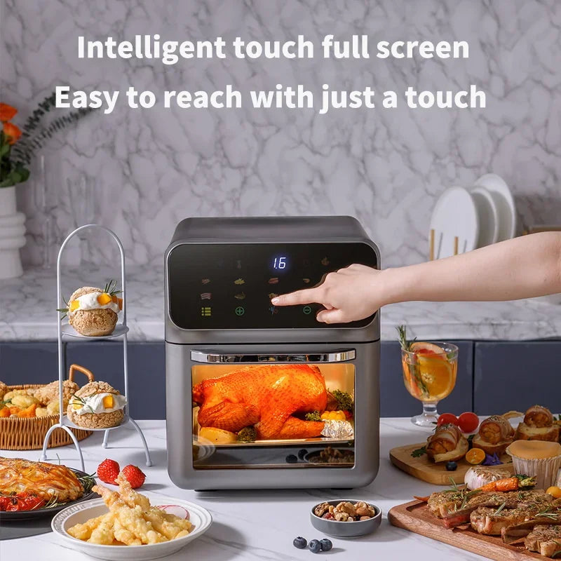10L Electric Air Fryer | Oil-Free, 360° Convection Oven Fryer - Chamberland Homes