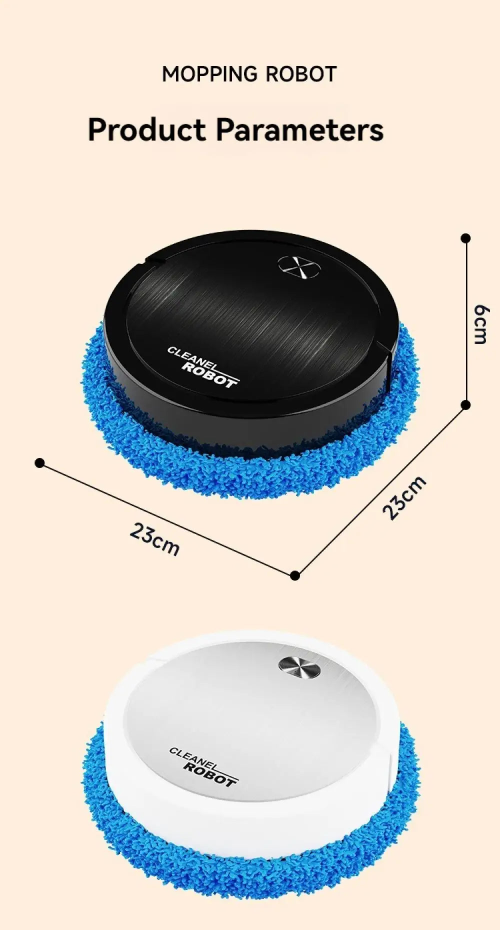 Floor Mopping Robot | Silent Wet & Dry Automatic Electric Sweeper - Chamberland Homes