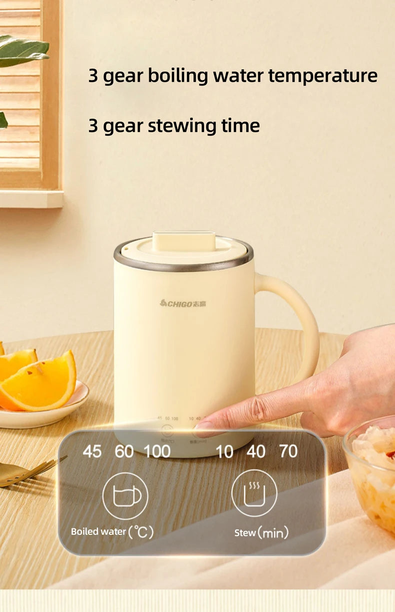400ml Electric Kettle | Tea Pot & Multi-function Stew Cup - Chamberland Homes