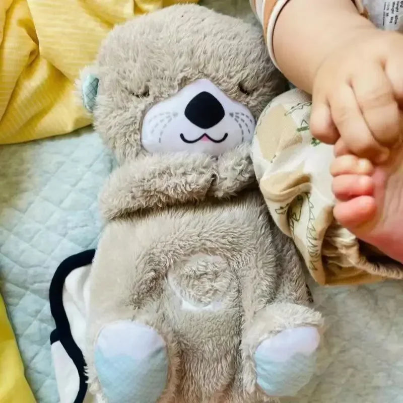 Baby Breath Baby Bear Soothing Otter Plush Toy – Music & Light Sleep Companion - Chamberland Homes
