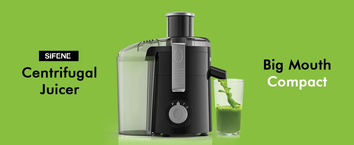SiFENE Compact Centrifugal Juicer | 3-Speed Fruit & Veggie Juicer - Chamberland Homes