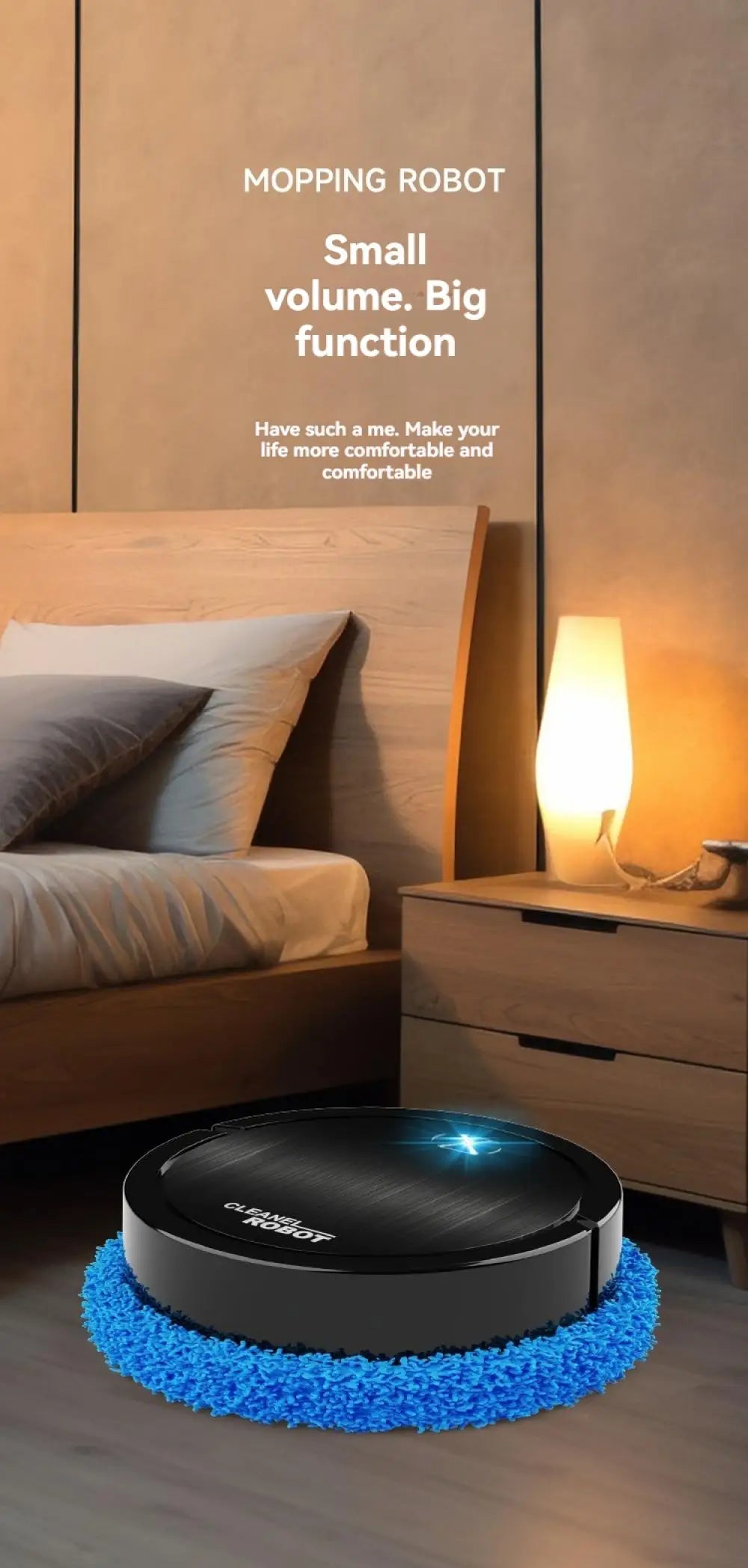 Floor Mopping Robot | Silent Wet & Dry Automatic Electric Sweeper - Chamberland Homes