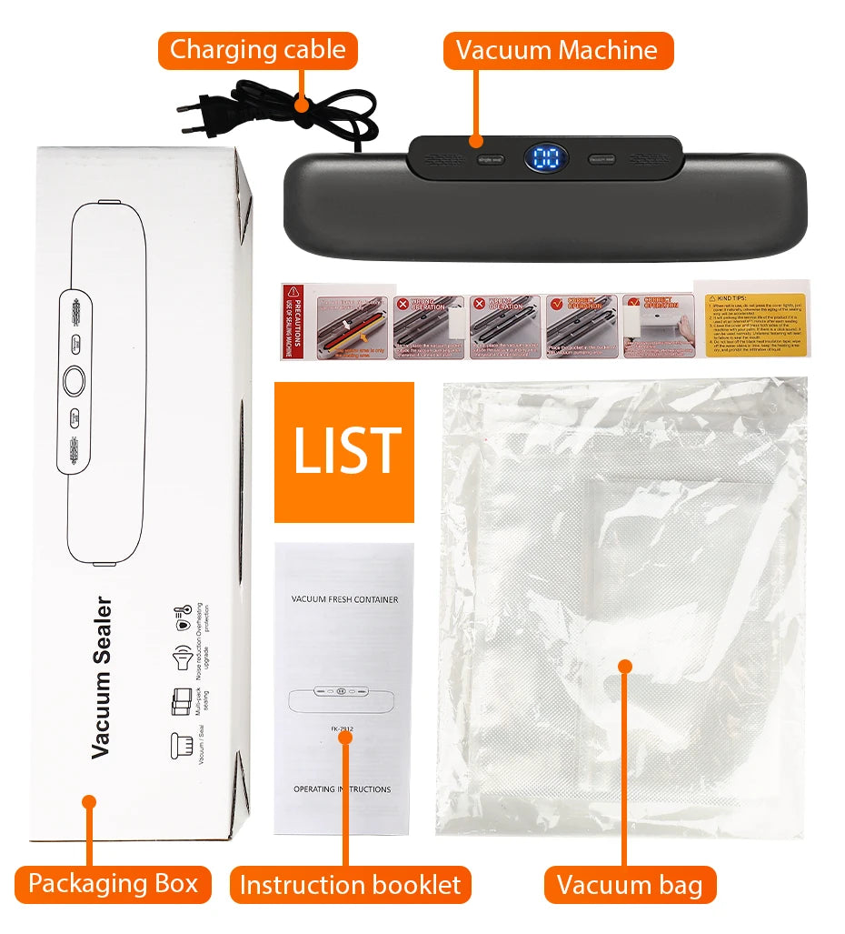 Electric Vacuum Food Sealer Machine | Wet & Dry Packing - Chamberland Homes
