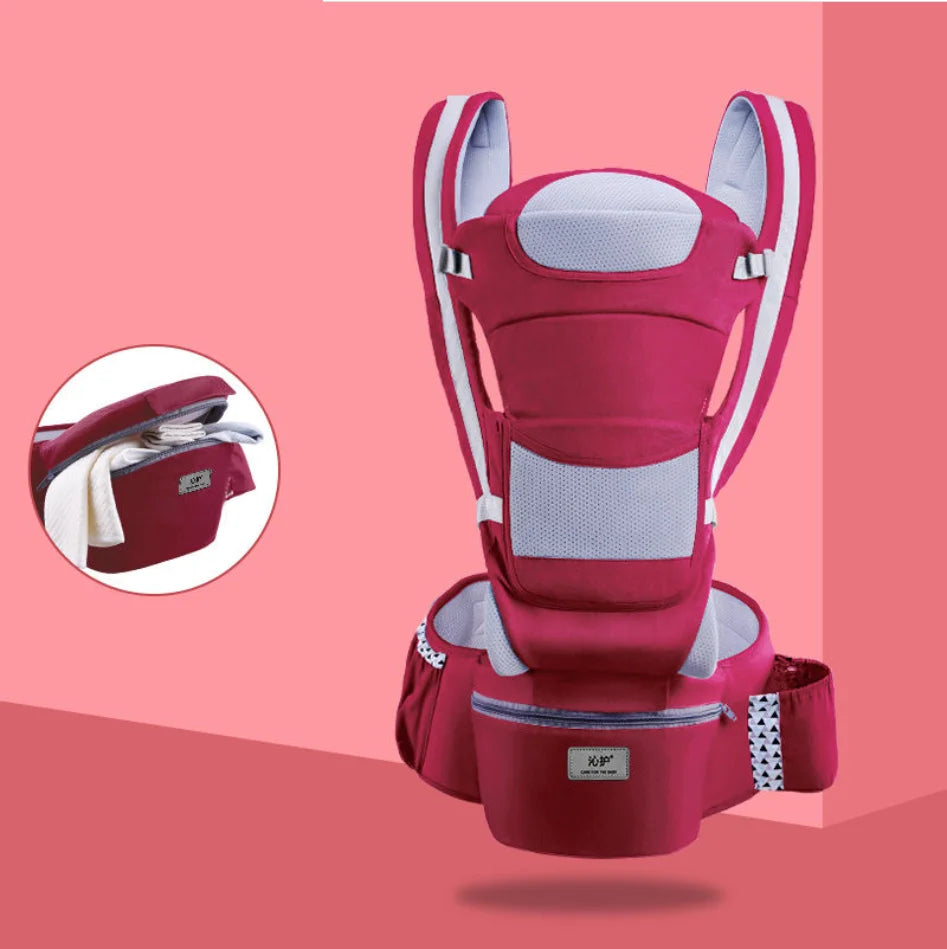 Baby Carrier Waist Stool with Storage Bag | Ergonomic Hipseat Sling