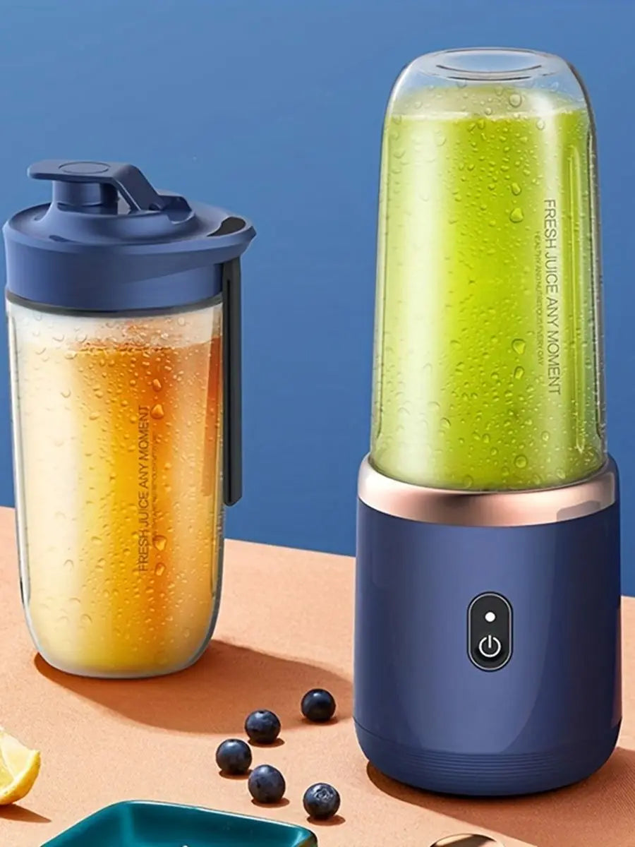 Portable Electric Juice Extractor | Blue/Pink Multi-Function Mixing Cup - Chamberland Homes