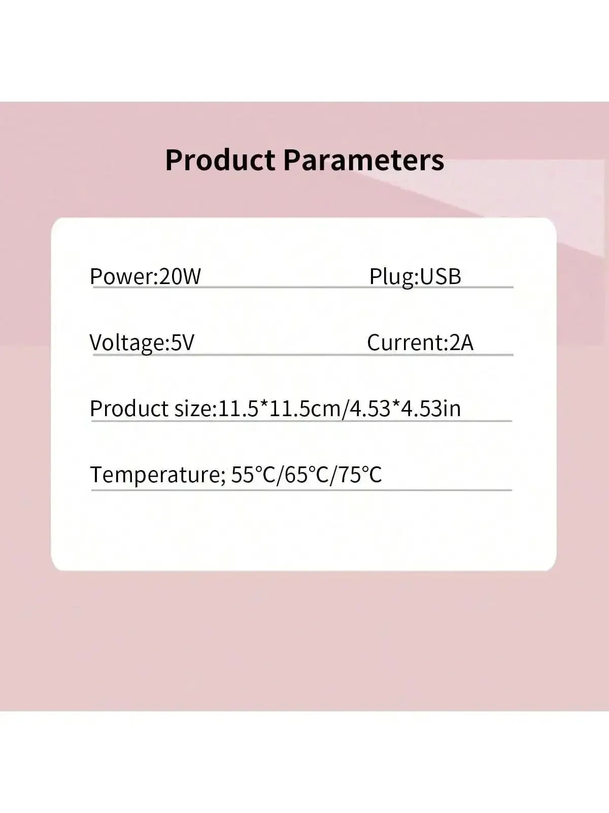 Thermostatic Heating Coaster USB | 3-Speed Adjustable 55°C Home Heater - Chamberland Homes
