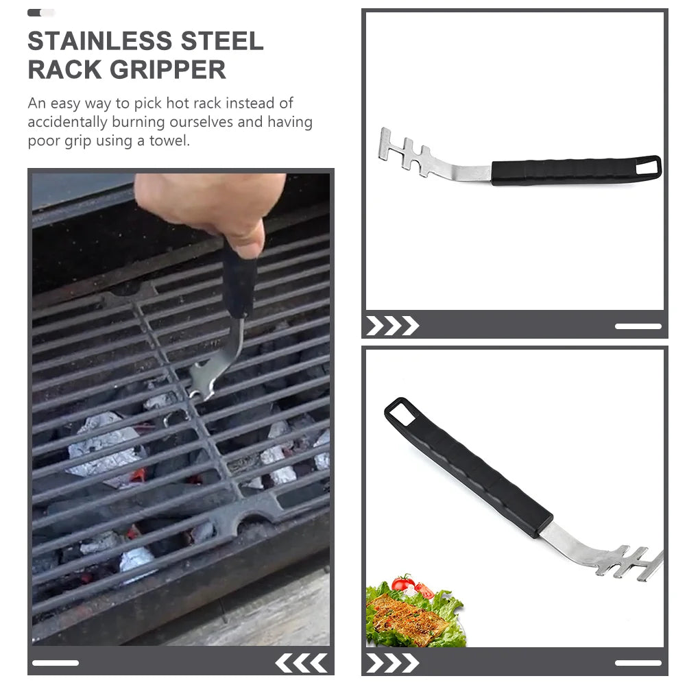 Oven Net Handle Barbecue Grid Lifter | Kitchen Gadget Tool