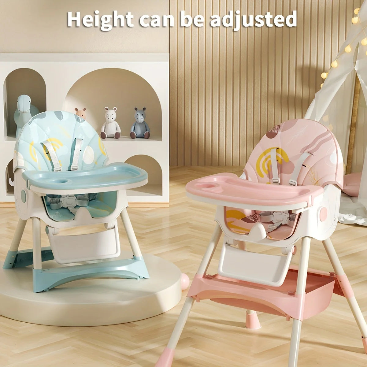 3-in-1 Convertible Baby High Chair | Foldable Infant Rocker - Chamberland Homes