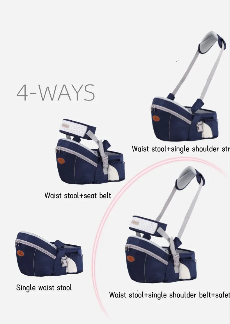 Premium Breathable Hip Seat Baby Carrier | Multi-Function Design - Chamberland Homes