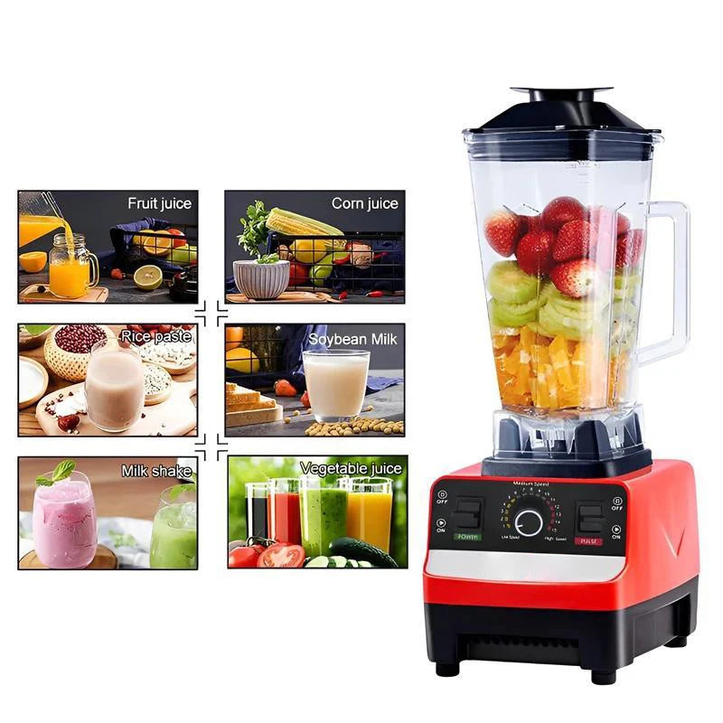 2000ML Large Capacity Ice Crusher & Food Processor Blender - Chamberland Homes