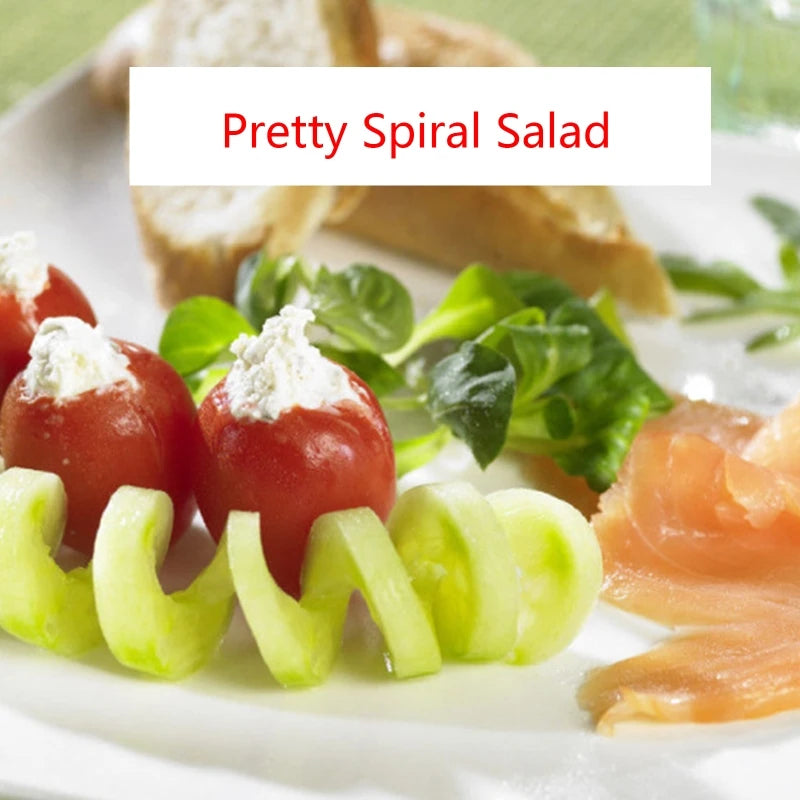 Vegetable Spiral Cutter Spiralizer | Creative Kitchen Gadget for Veggies - Chamberland Homes