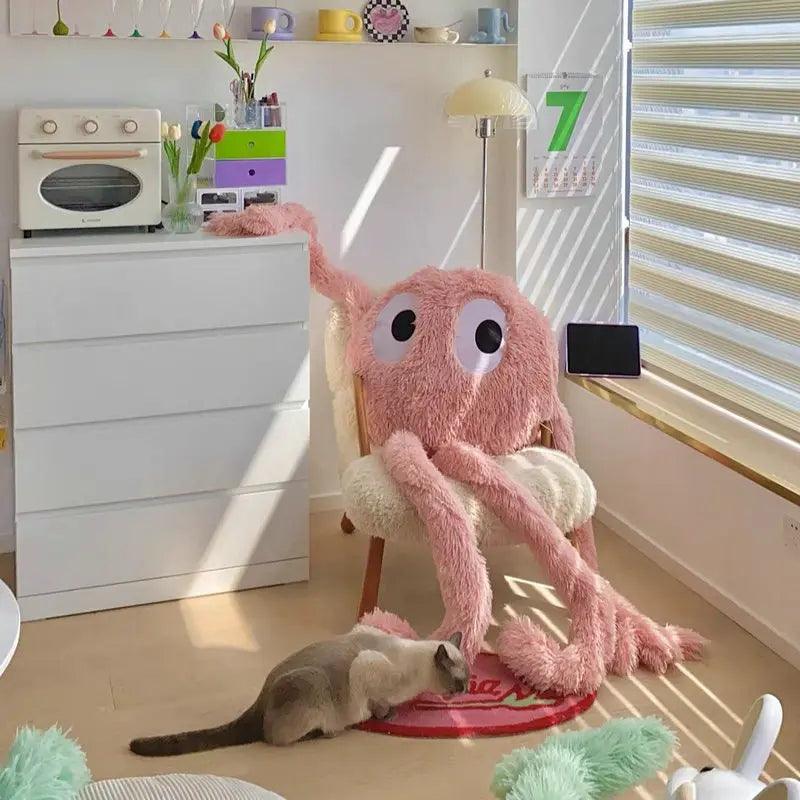 175CM  New Giant Swag Plush Green or Pink Octopus Alien Monster Stuffed Toy - Chamberland Homes
