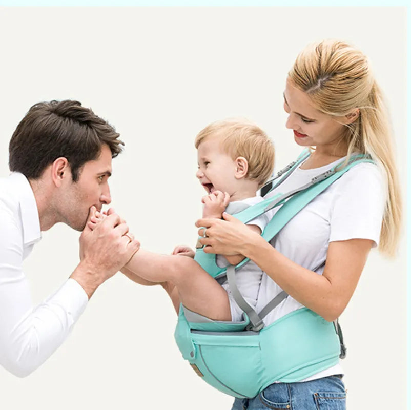 Ergonomic Baby Carrier | Front-Facing Hipseat Wrap Sling for Parents - Chamberland Homes
