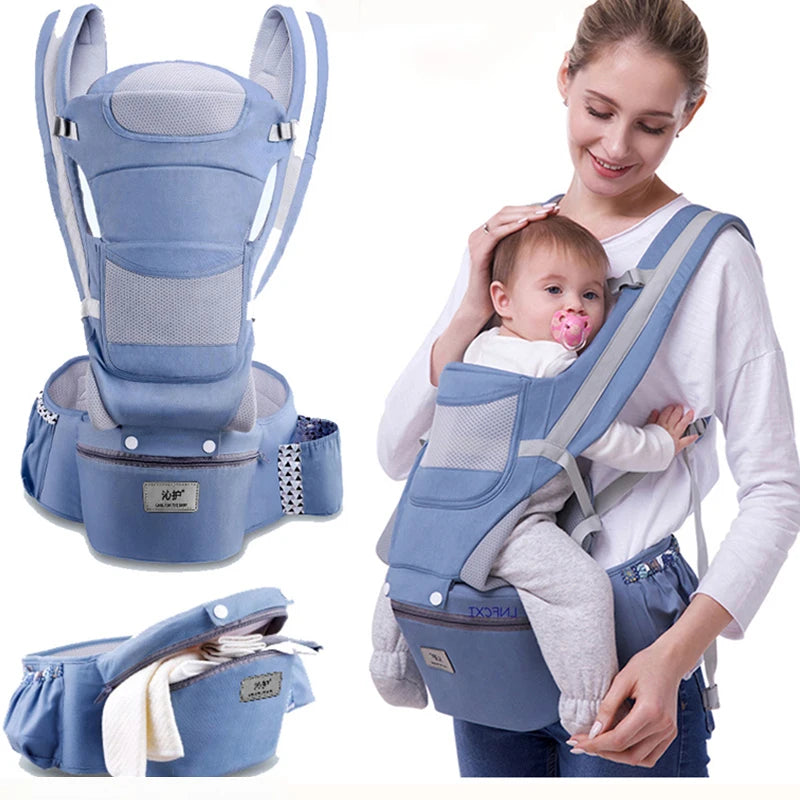 Baby Carrier Waist Stool with Storage Bag | Ergonomic Hipseat Sling
