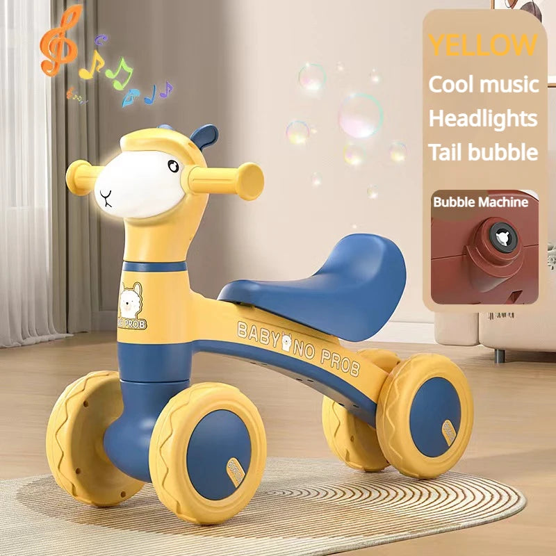 Baby Balance Bike with Bubbles, Music & Lights - Chamberland Homes
