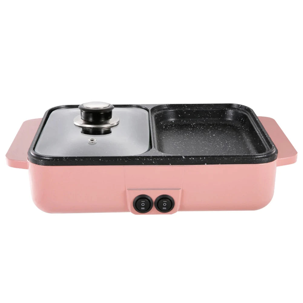 1000W Electric Hot Pot 2-in-1 Cooker | Two-Speed Temperature Control - Chamberland Homes