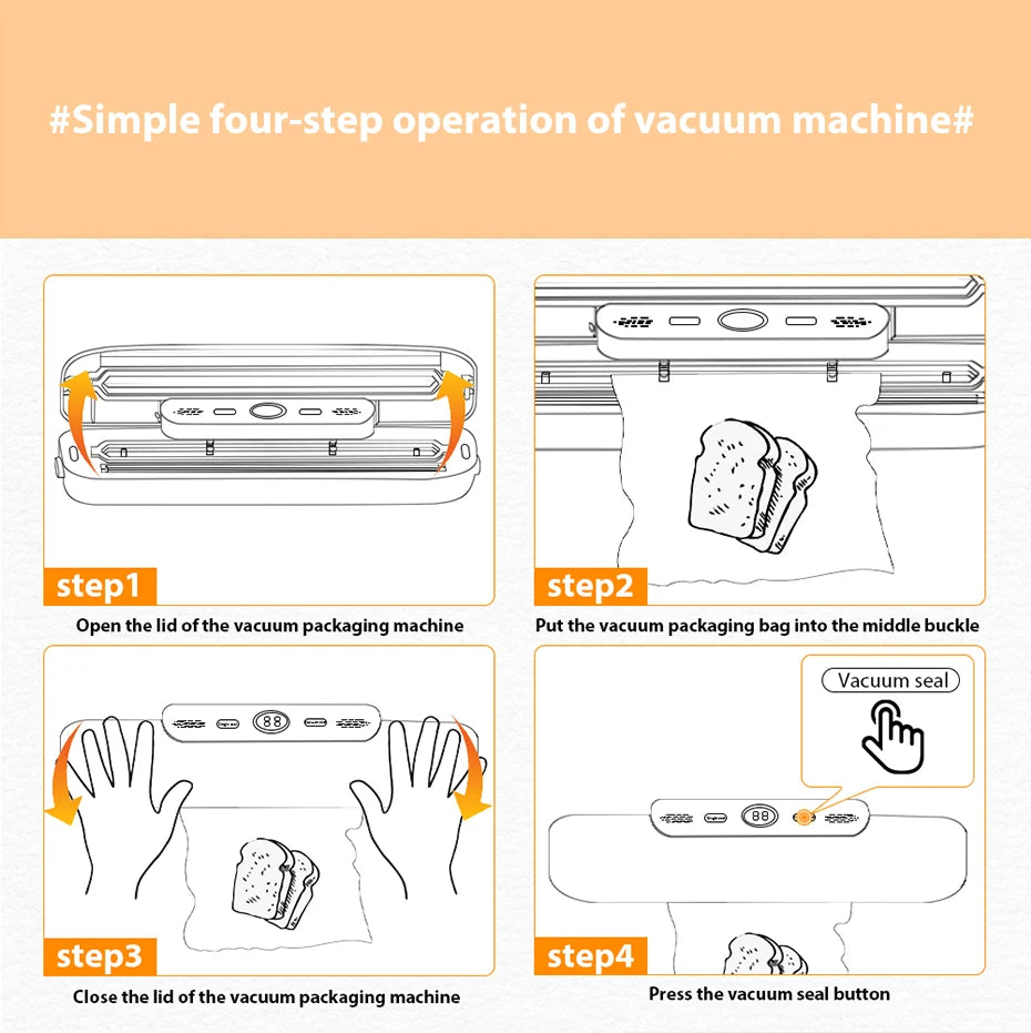 Electric Vacuum Food Sealer Machine | Wet & Dry Packing - Chamberland Homes