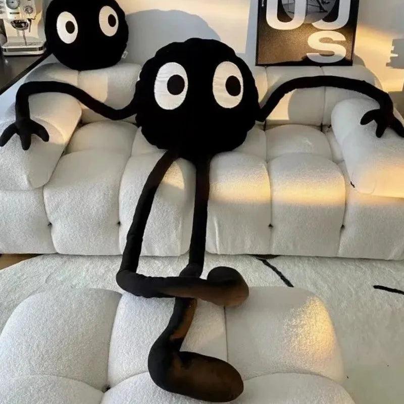 175cm Creative Black Coal Ball Star Tentacle Long Leg Cushion - Chamberland Homes