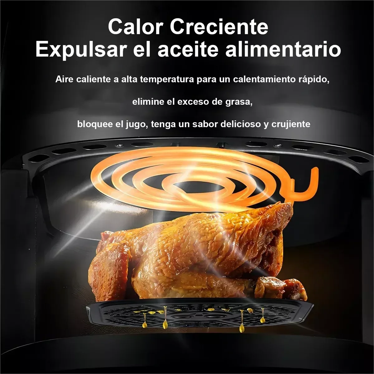 1400W 8L Air Fryer | Oil-Free Smart LED Touch Cooker
