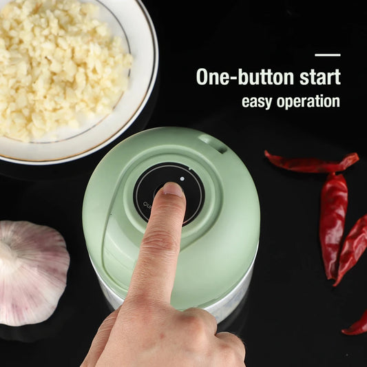 Efficient Portable Garlic Chopper | USB Powered Mini Kitchen Gadget - Chamberland Homes