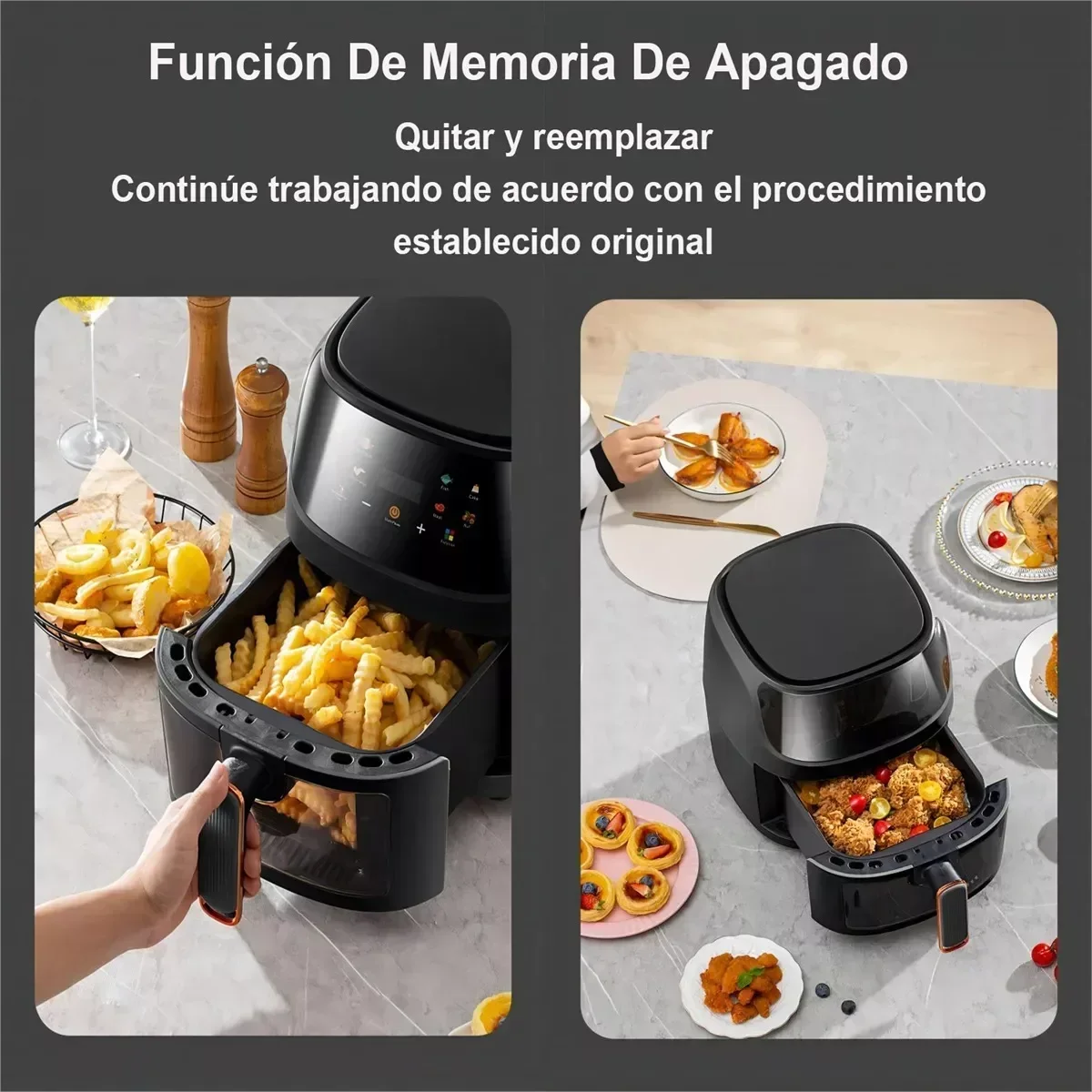1400W 8L Air Fryer | Oil-Free Smart LED Touch Cooker