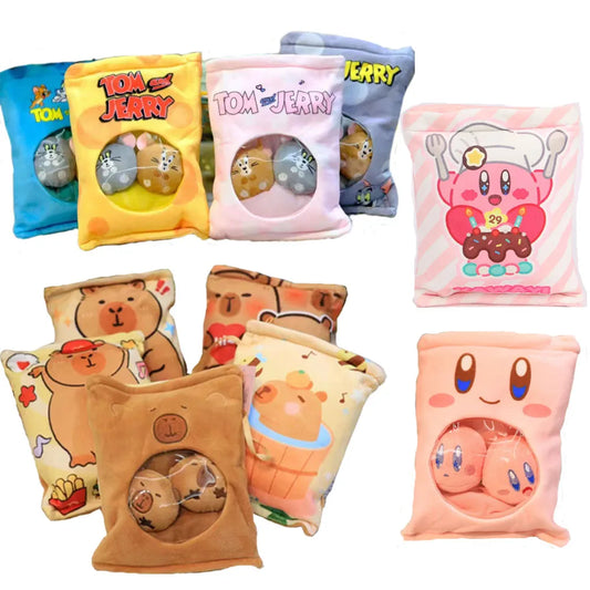 8 Inch Capybara Plush Toy – Pudding Bag Style Doll & Soft Room Decor - Chamberland Homes