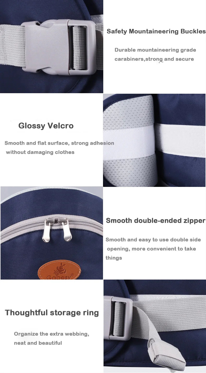 Premium Breathable Hip Seat Baby Carrier | Multi-Function Design - Chamberland Homes