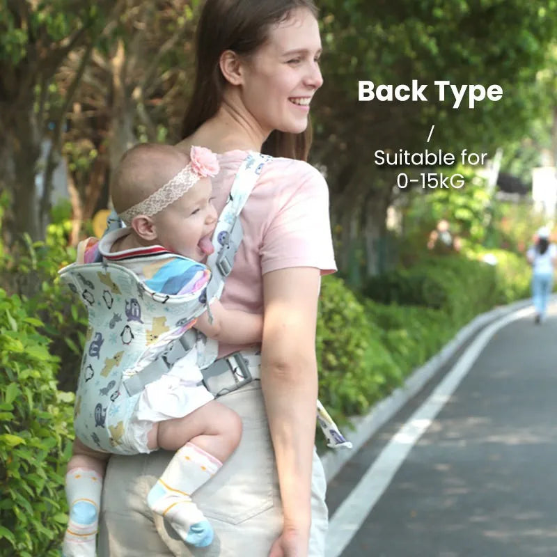 Baby Carrier Front Carry Horizontal Waist Stool | Ergonomic Adjustable - Chamberland Homes