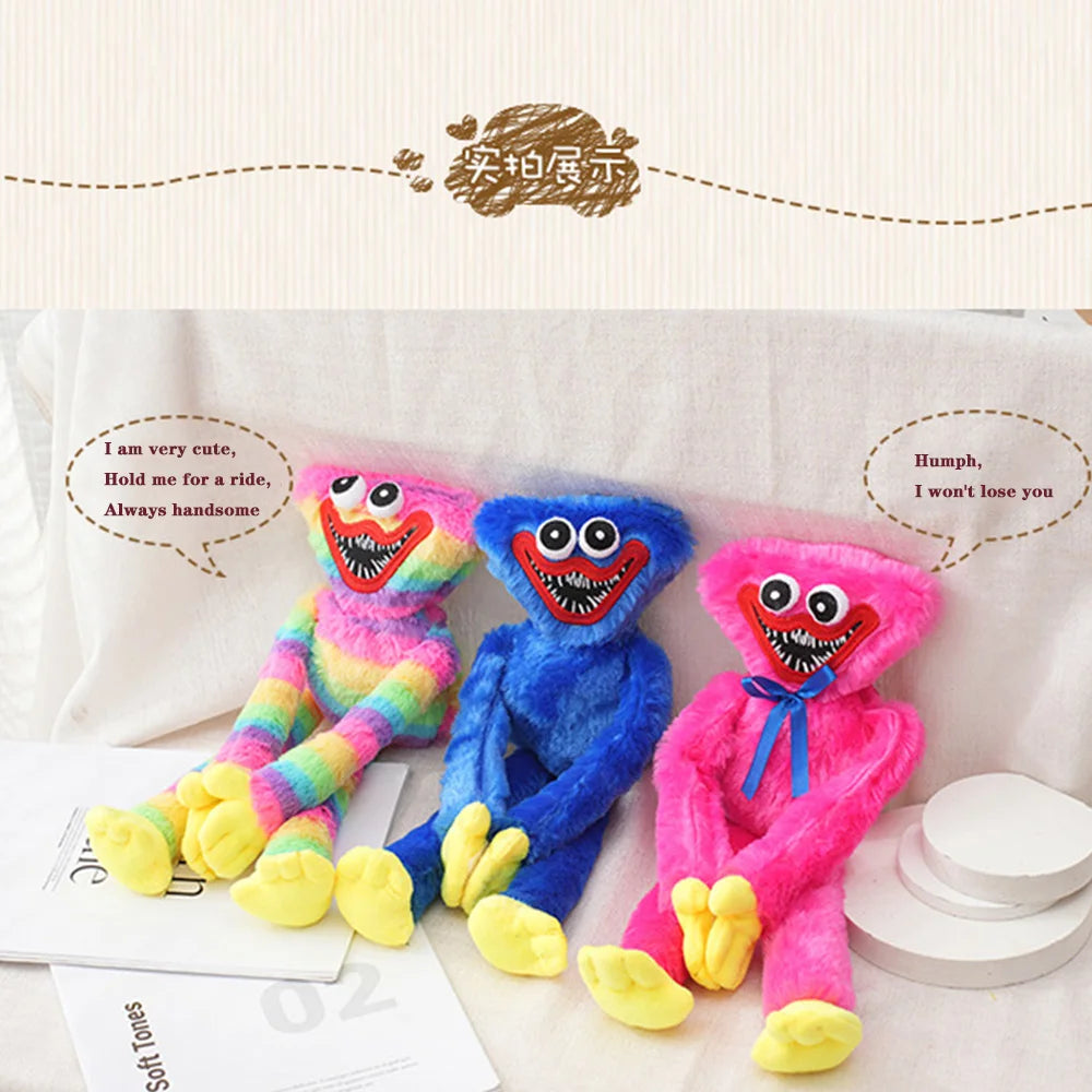 40cm Huggy Wuggy Stuffed Plush Toy – Spooky Soft Horror Doll for Kids! - Chamberland Homes