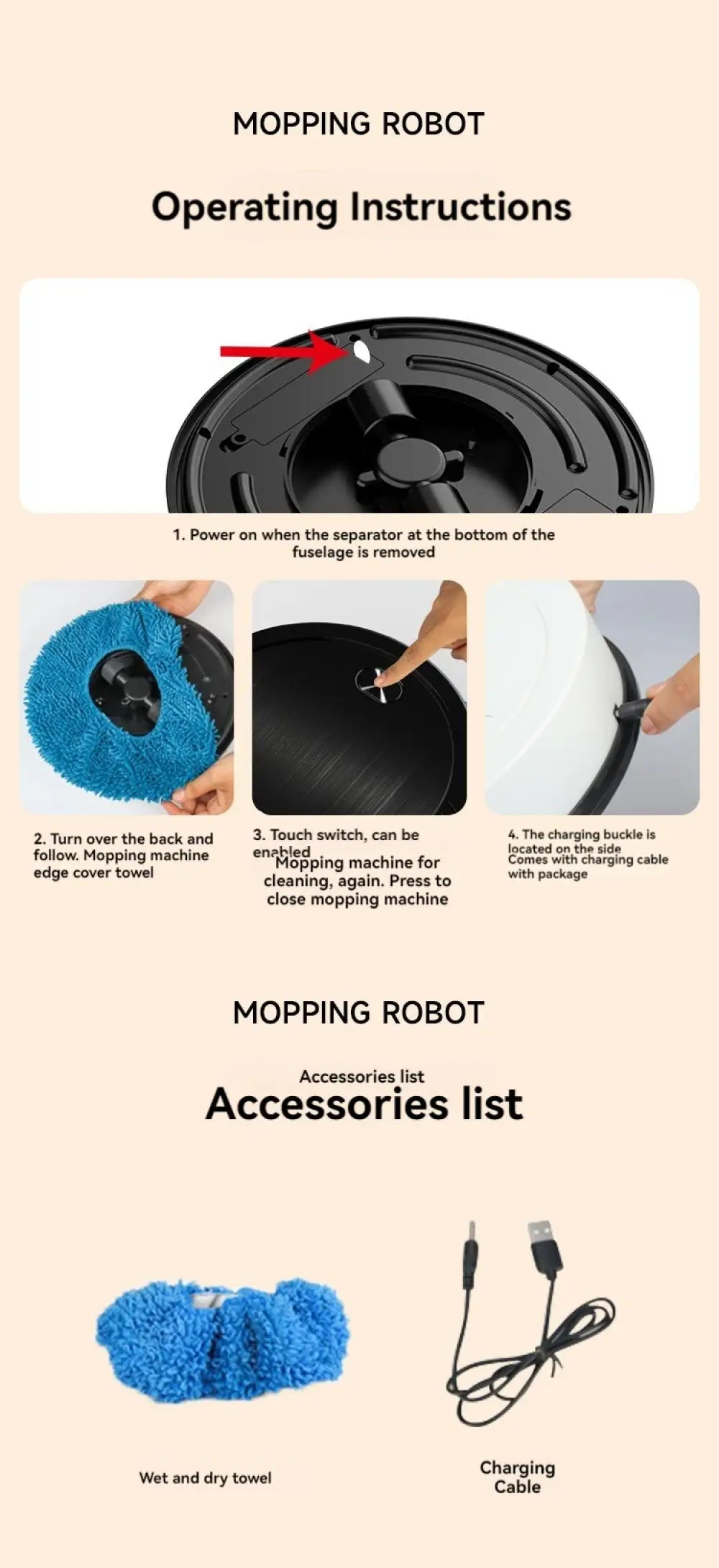 Floor Mopping Robot | Silent Wet & Dry Automatic Electric Sweeper - Chamberland Homes