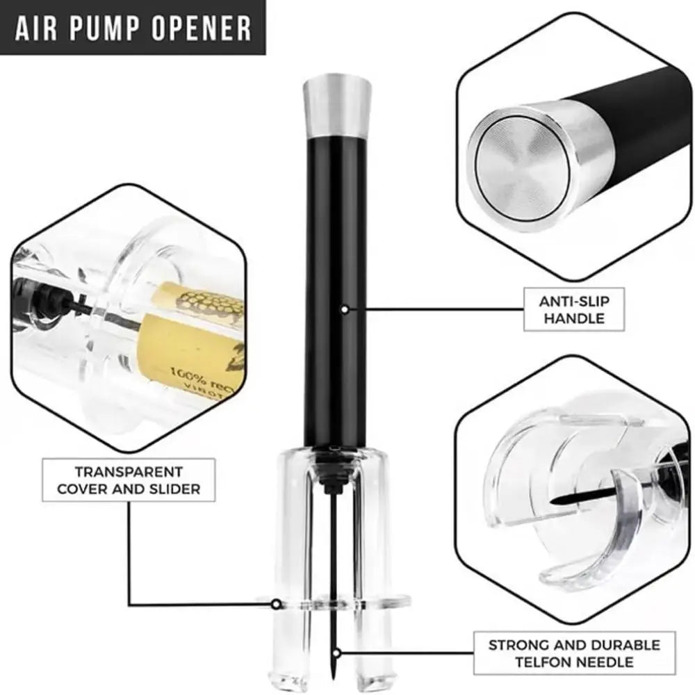 Wine Bottle Opener Set | ABS Aluminum Alloy Cork Remover - Chamberland Homes